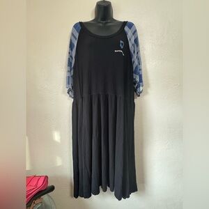 Torrid Harry Potter Ravenclaw Fans Pleated Sundress with Raglan Sleeves 0168